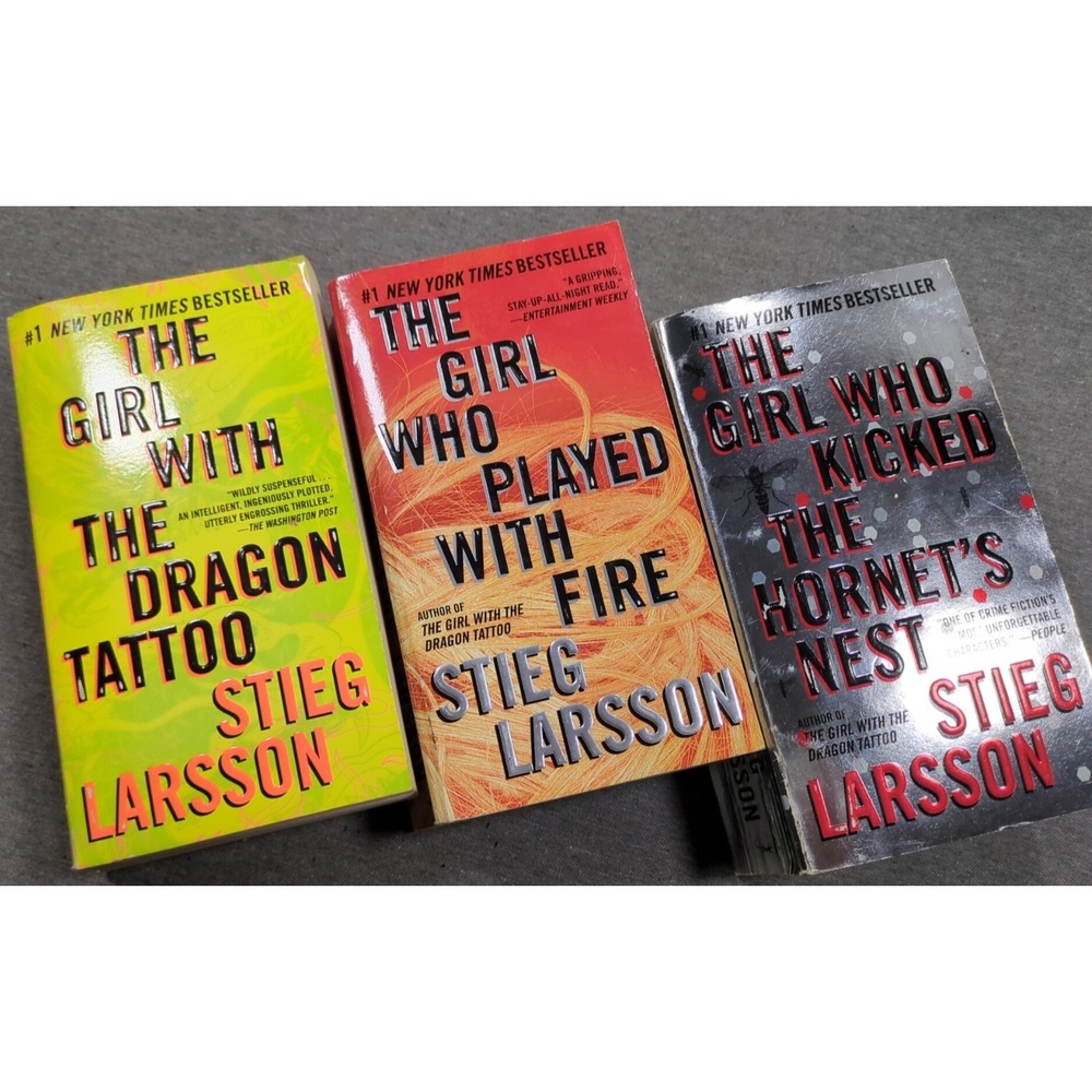 Stieg Larsson Millennium Trilogy Dragon Tattoo, Played‎ With Fire, Hornet's Nest